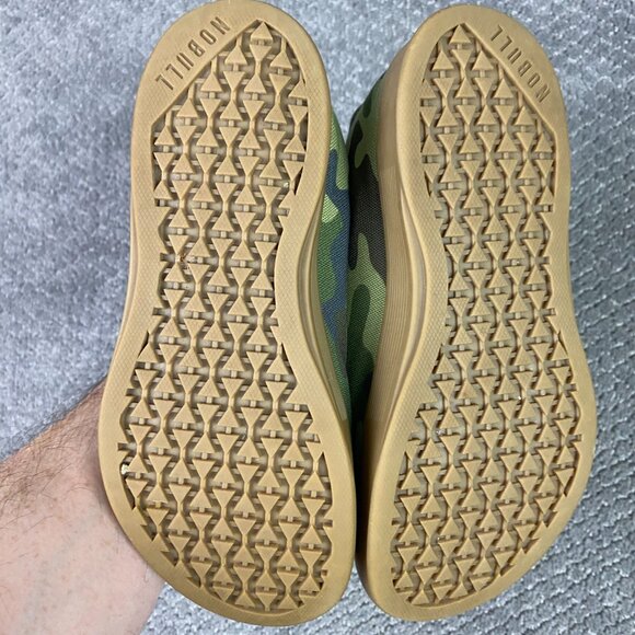 Nobull Shoes Trainers Sneakers Men's 3.5 Women's 3 Camo Canvas Gum Sole Green - Picture 7 of 10